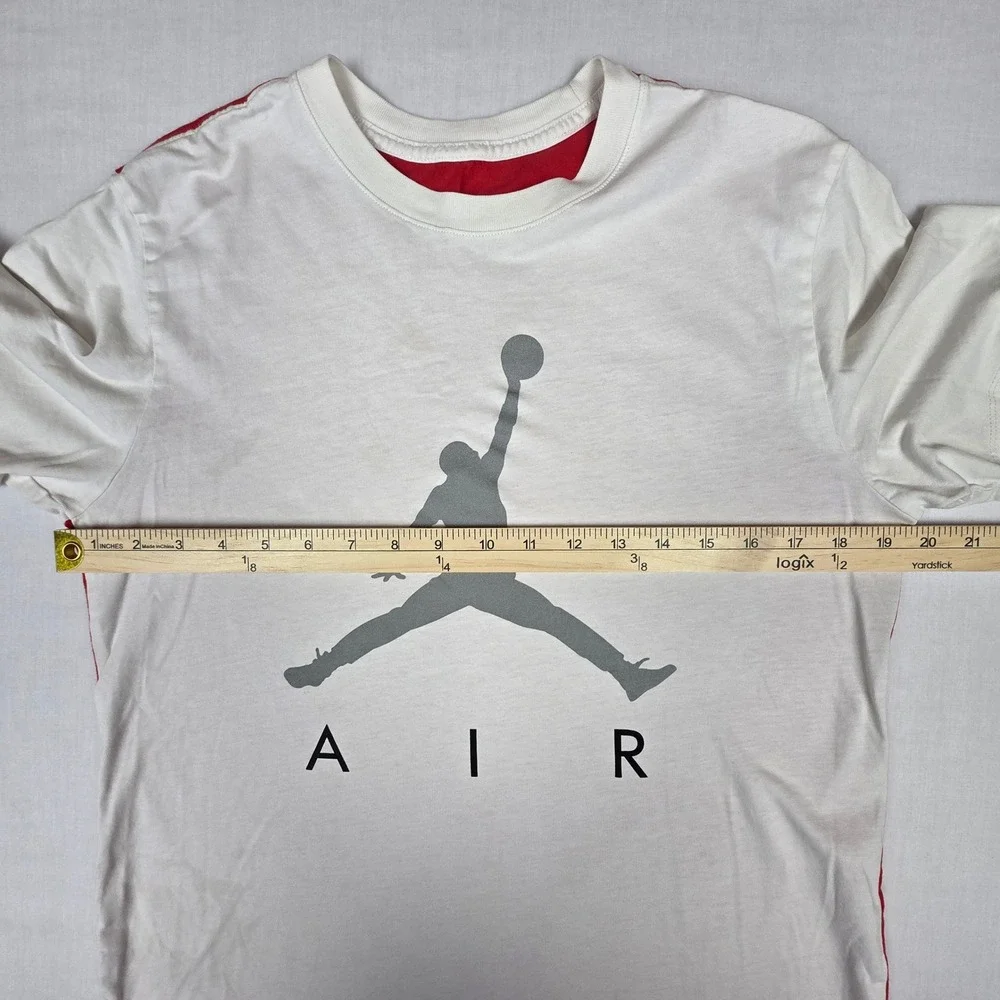 Jordan Jumpman‎ Air Graphic T-Shirt Mens Medium White Red Jumpman Logo Cotton